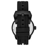 Stuhrling Original 984 04 Aviator Quartz Black White Silicone Strap Mens Watch