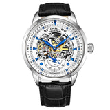 Stuhrling Original 3133 1 Executive Automatic Black Leather Mens Watch