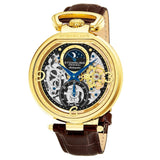 Stuhrling 889 02 Modena Legacy Automatic Dual Time Skeleton AM/PM Mens Watch