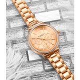 Stuhrling 3908 5 Symphony Quartz Crystal Accented Bracelet Womens Watch