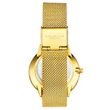 Stuhrling Original 3928 6 Quartz Crystal Accented Mesh Bracelet Womens Watch