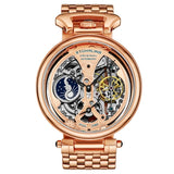 Stuhrling 4003 3 Legacy Automatic Dual Time AM/PM Skeleton Mens Watch