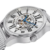 Stuhrling Original 747M.01 747M 01 Atrium Elite Automatic Mesh Mens Watch