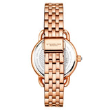 Stuhrling 3955 5 Crystal Accented Mother of Pearl Bracelet Womens Watch