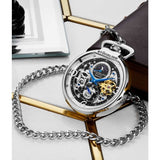 Stuhrling Original 991 01 Modena Mechanical Automatic Skeleton Mens Pocket Watch