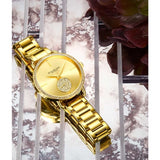 Stuhrling 3909 2 Vogue Quartz Crystal Accented Bracelet Womens Watch