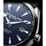 Stuhrling 3953 2 Symphony Quartz Date Stainless Steel Bracelet Mens Watch