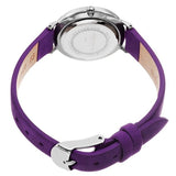 Akribos XXIV AK882PU Diamond Markers Purple Leather Strap Womens Watch