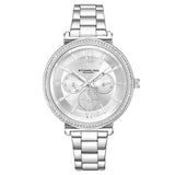 Stuhrling 3908 2 Symphony Quartz Crystal Accented Bracelet Womens Watch