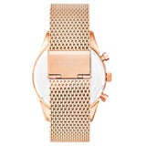 Stuhrling 3975 8 Preston Monaco Quartz Chronograph Date Rose Tone Mens Watch