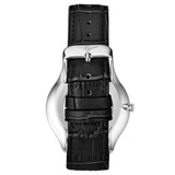 Stuhrling 3984 3 Symphony Classic Black Leather Strap Mens Watch