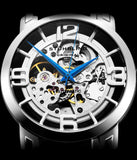 Stuhrling 165B2 331554 Winchester 44 Automatic Skeleton Silvertone Mens Watch