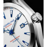 Stuhrling 3953 3 Symphony Quartz Date Stainless Steel Bracelet Mens Watch