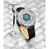 Stuhrling 995 02 Lily Mother of Pearl Crystal Accented Flower Womens Watch