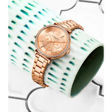 Stuhrling 3908 5 Symphony Quartz Crystal Accented Bracelet Womens Watch