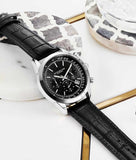 Stuhrling 3975L 1 Preston Monaco Quartz Chronograph Date Leather Mens Watch