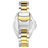 Stuhrling 3950A 6 Aquadiver Date Stainless Steel Green Dial Two Tone Mens Watch