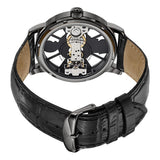 Stuhrling Original 785 02 Winchester Mechanical Bridge Black Leather Mens Watch