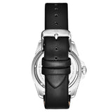 Stuhrling Original 4027 1 Quartz Black Leather Date Mens Watch