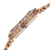 Burgi BUR113RG Swiss Quartz Crystal Bezel MOP Dial Rosetone Womens Watch