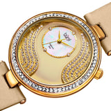 Bürgi BUR155YG Japanese Quartz Diamond and Swarovski Accented Womens Watch