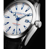 Stuhrling 3953 3 Symphony Quartz Date Stainless Steel Bracelet Mens Watch