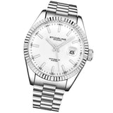 Stuhrling 3935 1 Symphony Quartz Date Stainless Steel Mens Watch