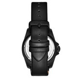 Stuhrling Original 4027 4 Quartz Black Leather Strap Date Mens Watch