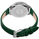 Burgi BUR161GN Swarovski Crystals Green Leather Strap Womens Watch