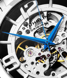 Stuhrling 165B2 331554 Winchester 44 Automatic Skeleton Silvertone Mens Watch
