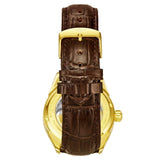 Stuhrling 3918 3 Legacy Automatic Skeleton Dual Time AM/PM Leather Mens Watch