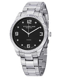 Stuhrling 607G 02 Classique Allure Quartz Stainless Steel Diamond Mens Watch