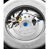 Stuhrling 3920 1  Legacy Automatic Skeleton Dual Time Black Leather Mens Watch