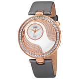Bürgi BUR155GY Japanese Quartz Diamond and Swarovski Accented Womens Watch