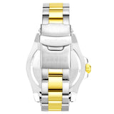 Stuhrling 3965 3 Aquadiver  Quartz GMT Date Stainless Steel Bracelet Mens Watch
