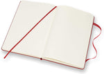 Moleskine Classic Notebook, Hard Cover, Large (5" x 8.25") Plain/Blank, Scarlet Red, 240 Pages