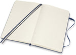 Moleskine Classic Expanded Notebook Hard Cover Large Ruled Blue 400 Pages