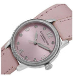 Stuhrling 646 01 Vogue  Quartz Pink Double Wrap Leather Womens Watch