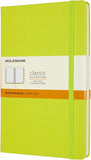 Moleskine Classic Notebook, Hard Cover, Large (5" x 8.25") Ruled/Lined, Lemon Green, 240 Pages