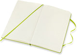 Moleskine Classic Notebook, Hard Cover, Large (5" x 8.25") Ruled/Lined, Lemon Green, 240 Pages