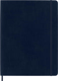Moleskine Classic Notebook, Soft Cover, XL (7.5" x 9.5") Plain/Blank, Blue, 192 Pages