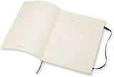 Moleskine Classic Notebook, Soft Cover, XL (7.5" x 9.5") Ruled/Lined, Black, 192 Pages