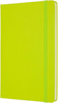 Moleskine Classic Notebook, Hard Cover, Large (5" x 8.25") Ruled/Lined, Lemon Green, 240 Pages