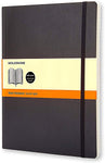 Moleskine Classic Notebook, Soft Cover, XL (7.5" x 9.5") Ruled/Lined, Black, 192 Pages