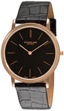 ULTRA SLIM Stuhrling 601.3345K1 Ascot  16K Rose Gold Plated Mens Watch