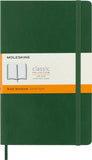 Moleskine Classic Notebook Soft Cover Large (5" x 8.25") Ruled Green 192 Pages