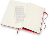 Moleskine Classic Notebook, Hard Cover, Large (5" x 8.25") Plain/Blank, Scarlet Red, 240 Pages