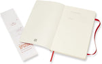 Moleskine Classic Notebook, Soft Cover, Large (5" x 8.25") Ruled/Lined, Scarlet Red, 192 pages