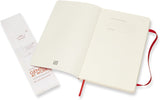 Moleskine Classic Notebook, Soft Cover, Large (5" x 8.25") Ruled/Lined, Scarlet Red, 192 pages