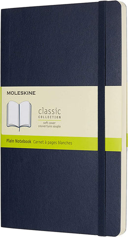 Moleskine Classic Notebook, Soft Cover, Large (5 x 8.25") Plain/Blank 192 pages